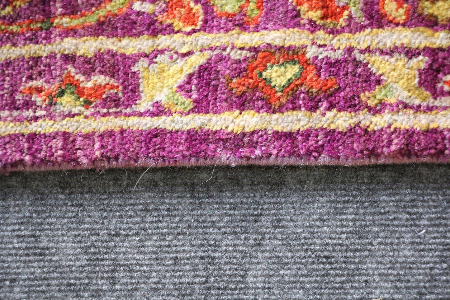 Luxury Purple Vintage Floral Rug – Persian Style Handwoven Area Rug
